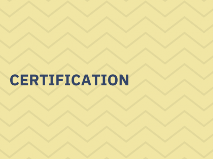 Certification
