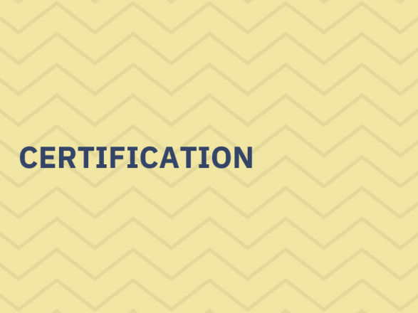 Certification