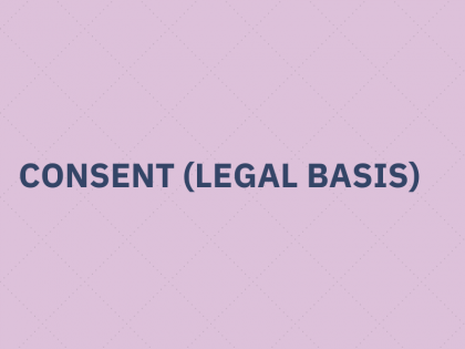 Consent (legal basis)