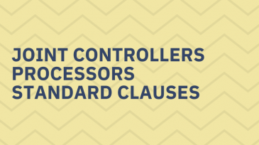 Joint controllers, processors, standard clauses