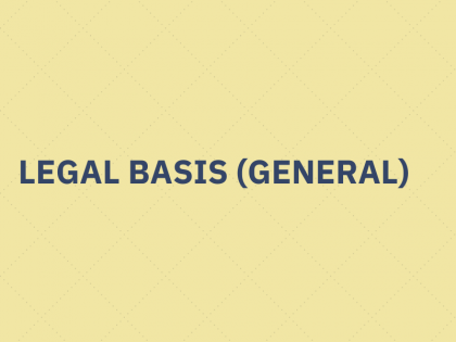 legal basis processing personal data