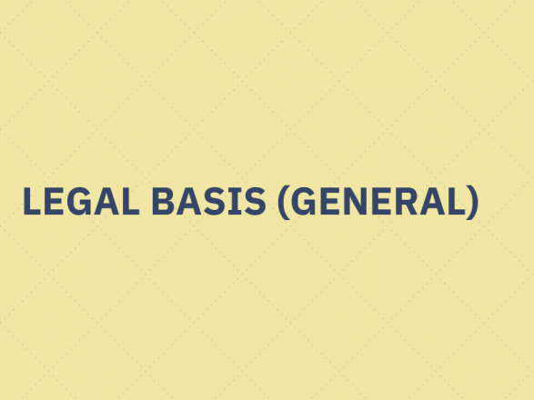 legal basis processing personal data