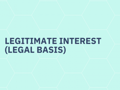 Legitimate interest (legal basis)