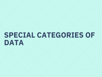Special categories of data