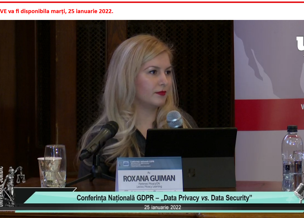 Roxana Guiman - confferința natională de GDPR - privacyon (3)