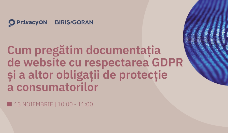 webinar - documentatie gdpr
